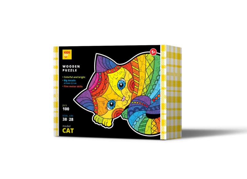 Wooden puzzle - Kitten 100 pcs.