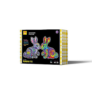 Wooden Puzzle - Bunnies 91 pcs.