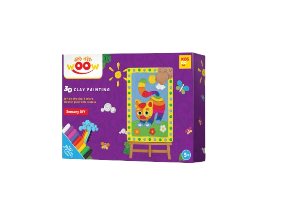 Creativity Set - 3D Clay Picture Cat