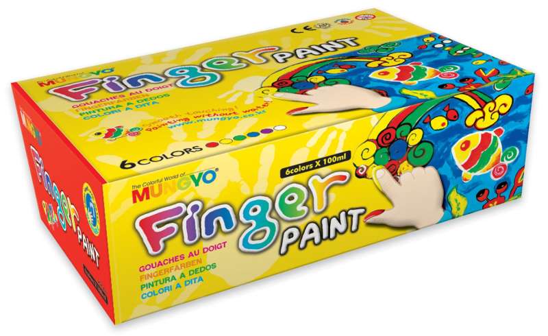 Finger paints 6 pcs x 100 ml MUNGYO