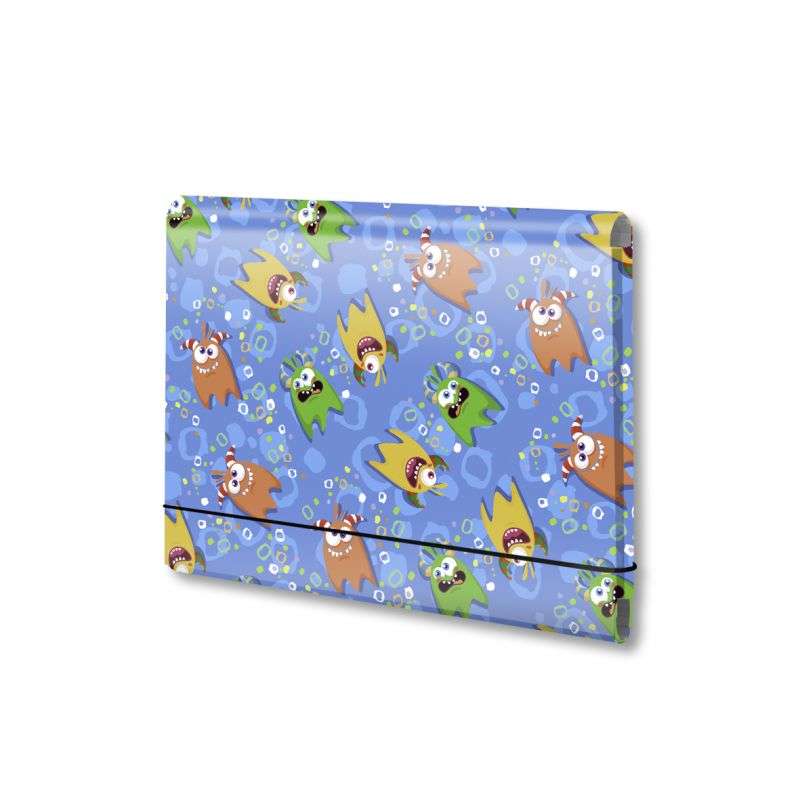 A5 Folder with Rubber Band Monster