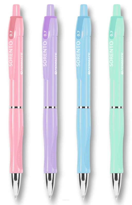 Ballpoint pen 0.7 mm PENMATE Sorento pastel, mix