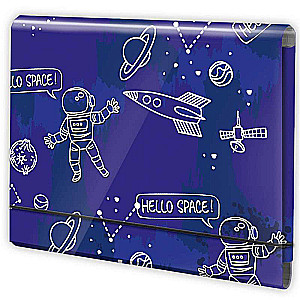 A5 Folder with Rubber Cosmos