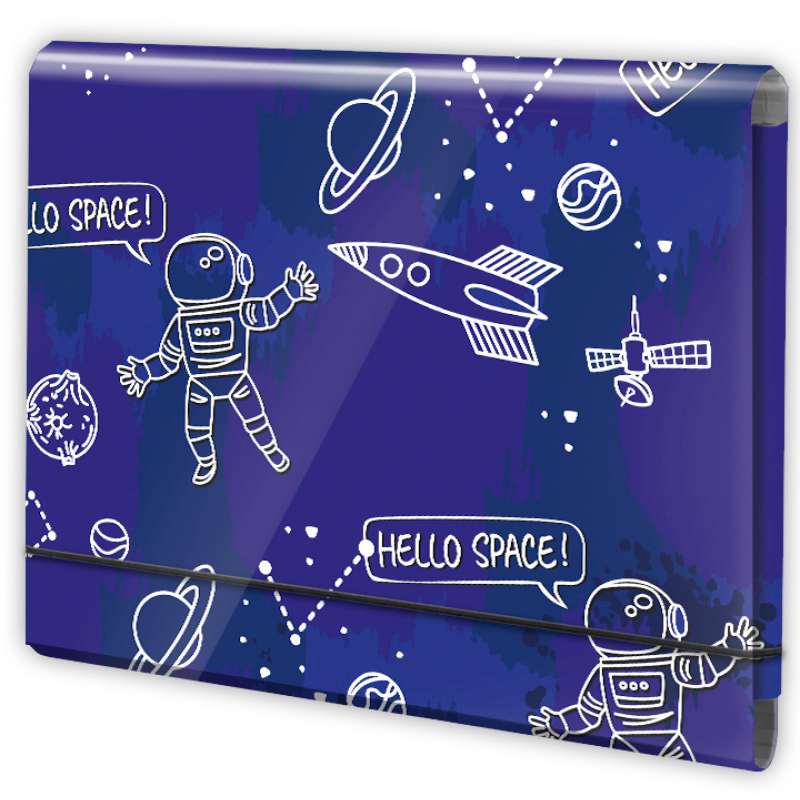 A5 Folder with Rubber Cosmos
