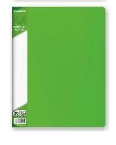 A4 folder with 30 pockets plastic PENMATE, green