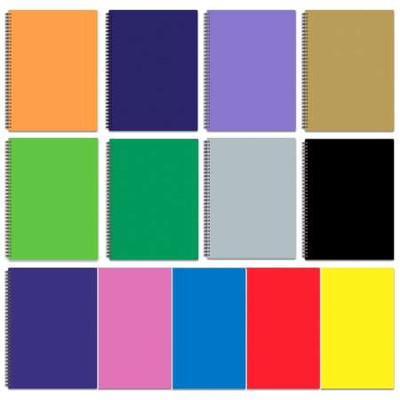 A6 Notebook 80 sheets with spiral PENMATE assortment