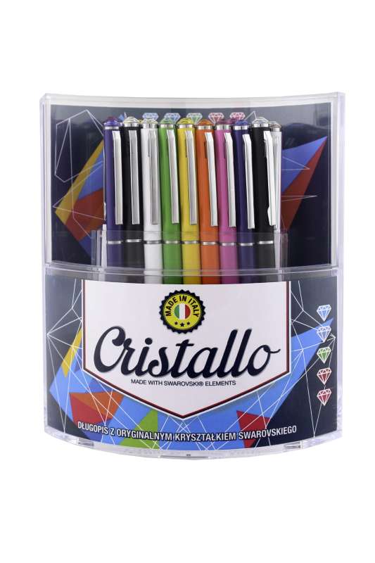 Ballpoint pen 0.7 mm PENMATE Cristallo metallic, mix