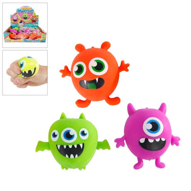 Stress Relief Toy 6 cm Monsters, mix
