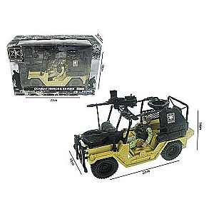 Army car with accessories