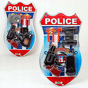 Police Accessories Set POLICE, 6 items, radio