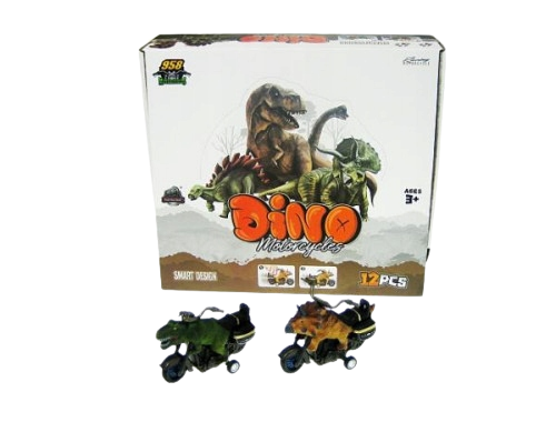 Motorcycle Dino, 12 cm, mix