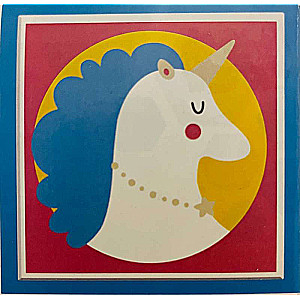 Diamond Mosaic 15x15 cm with Unicorn Frame and Necklace