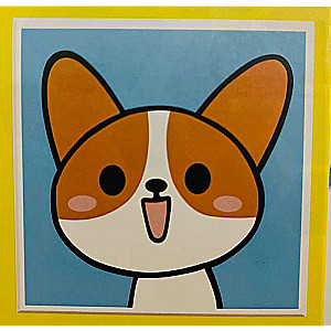 Diamond Mosaic 15x15 cm with Photo Frame Puppy