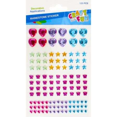 Acrylic Crystal Stickers 120 pcs