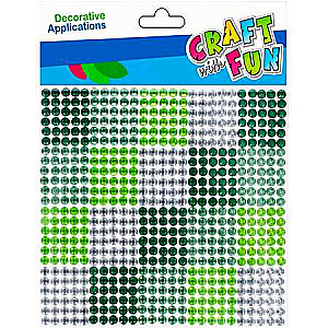 Decor Stickers 10x10 Silver-Green