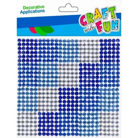 Decor stickers 10x10 silver-blue