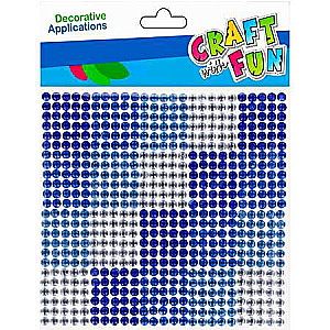 Decor stickers 10x10 silver-blue