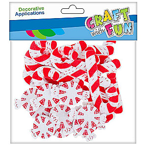 New Year decor sticker 28pcs. Sweets, felt