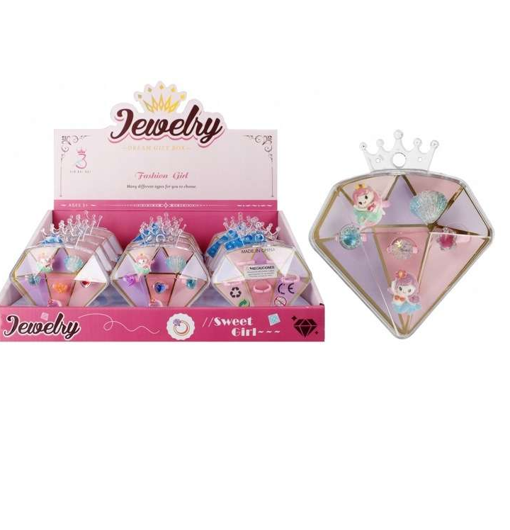 Children's Ring Set - Diamonds, Mermaid, Mix