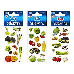 Stickers 6.6x18cm Vegetables