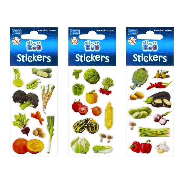 Stickers 6.6x18cm Vegetables
