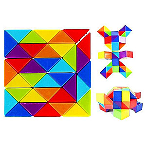 Educational Toy - Rubik's Snake Cube 7x7x2 cm
