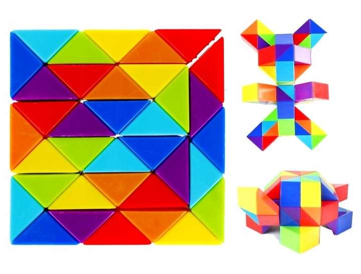 Educational Toy - Rubik's Snake Cube 7x7x2 cm