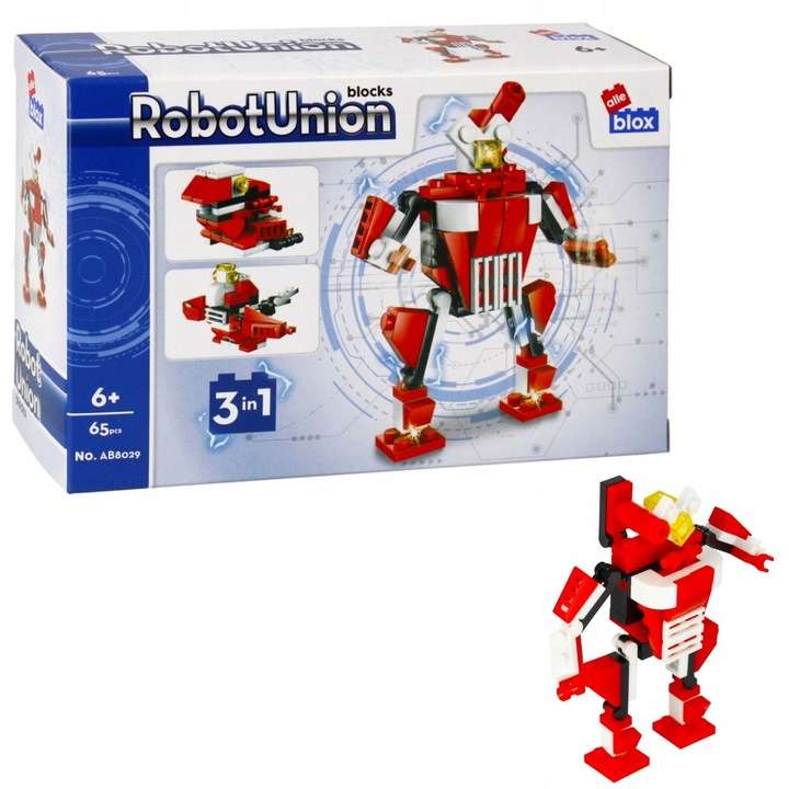 Constructor 65 pcs. RobotUnion, red