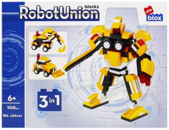 Constructor 106 pcs. RobotUnion, yellow