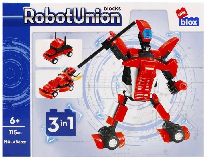 Constructor 115 pcs. RobotUnion, red