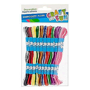 Embroidery threads 10pcs. multicolored