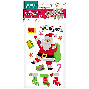 New Year decor sticker Santa Claus
