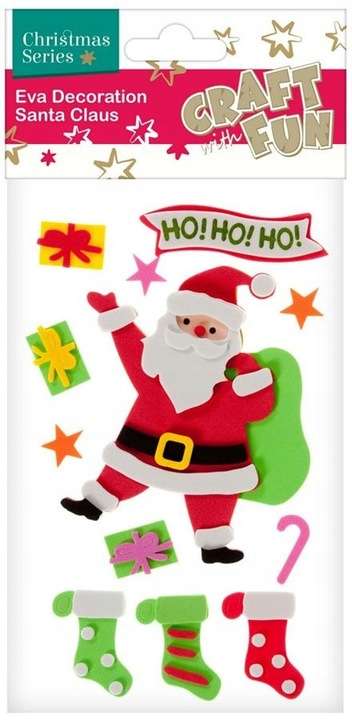 New Year decor sticker Santa Claus