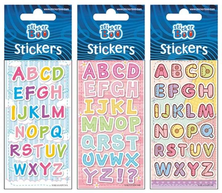 Stickers 66x180mm Letters