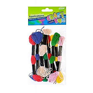 Embroidery floss 8 colors 9 pcs.