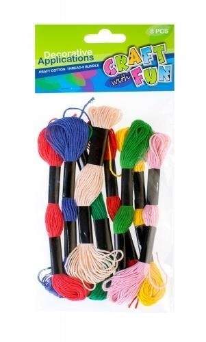 Embroidery floss 8 colors 9 pcs.