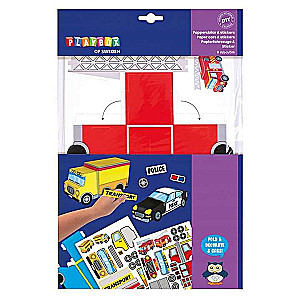 PLAYBOX Paper Car Craft Set 8pcs