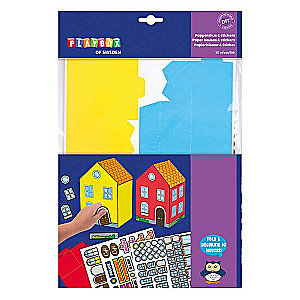 PLAYBOX Creativity Set Paper Houses 10 pcs.