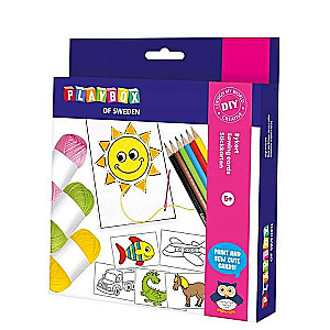 PLAYBOX Embroidery Set - Sewing cards