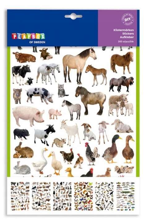 Stickers 300 pcs. Animals