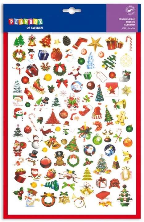 New Year Stickers 1000 pcs. Christmas