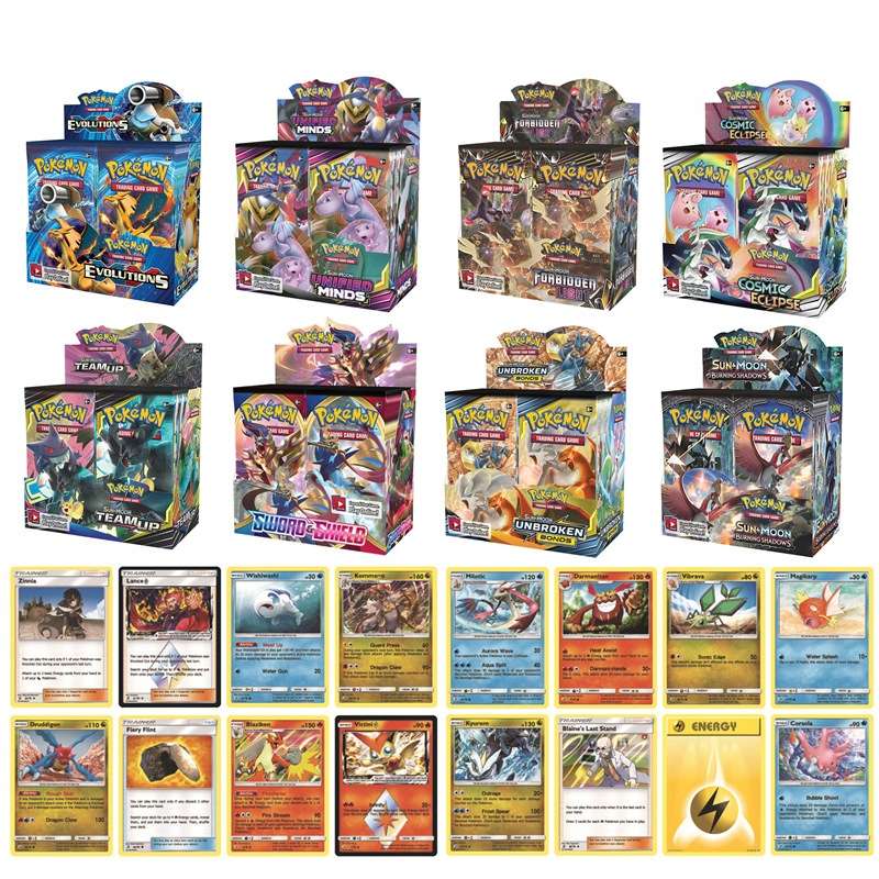 Collectible Card Game - Pokémon 10 pcs, mix