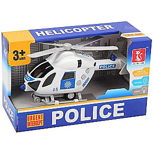 Police helicopter with sound and light