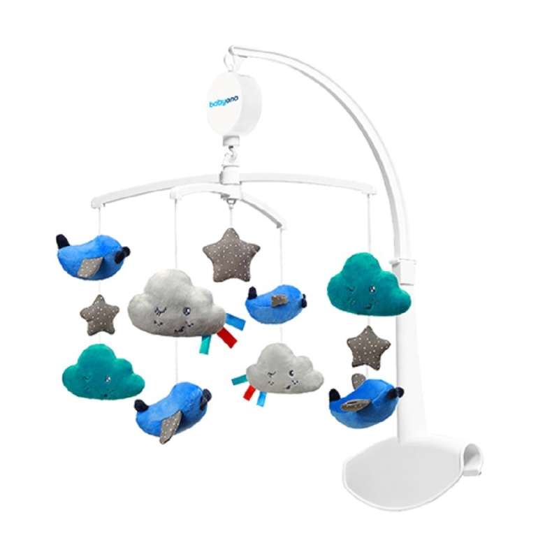 BABYONO Musical Carousel with Soft Toys 0m+ PLANES