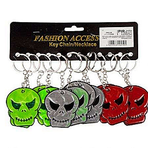 Keychain-reflector - Skull, mix