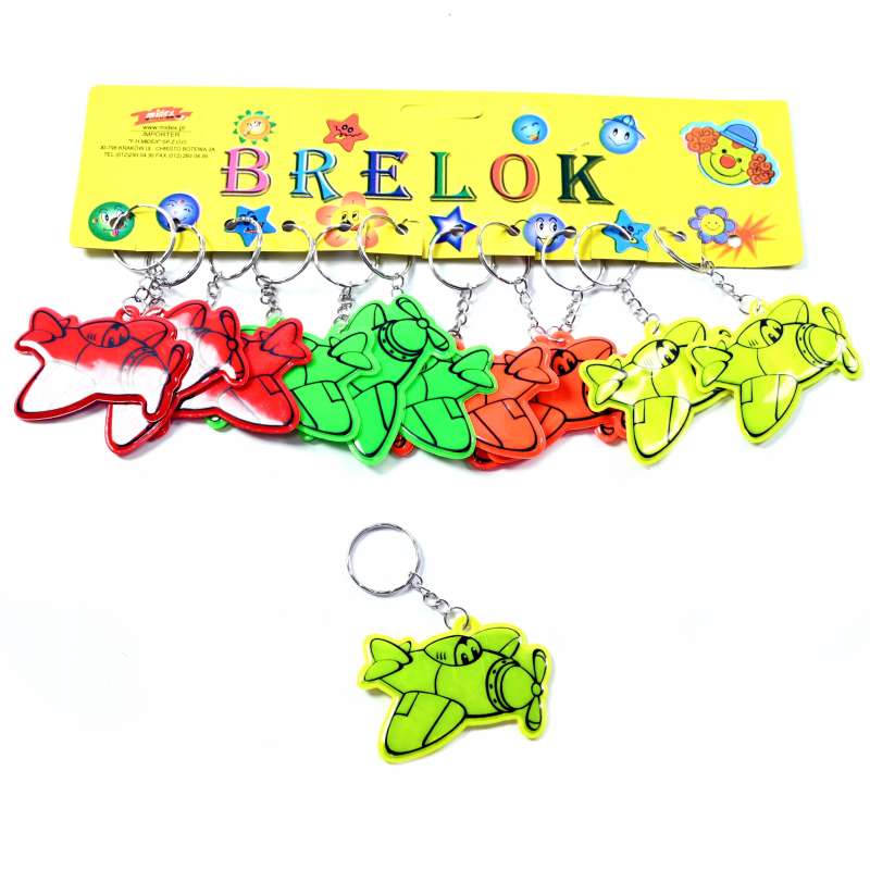 Keychain-reflector - Airplane, mix