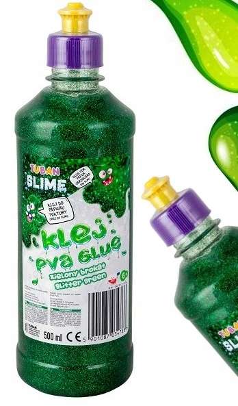 PVA Glue 500ml Green with Glitter