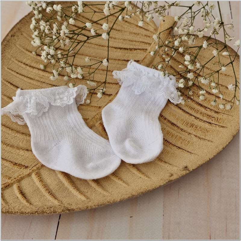 Socks, white (6-12 m.)