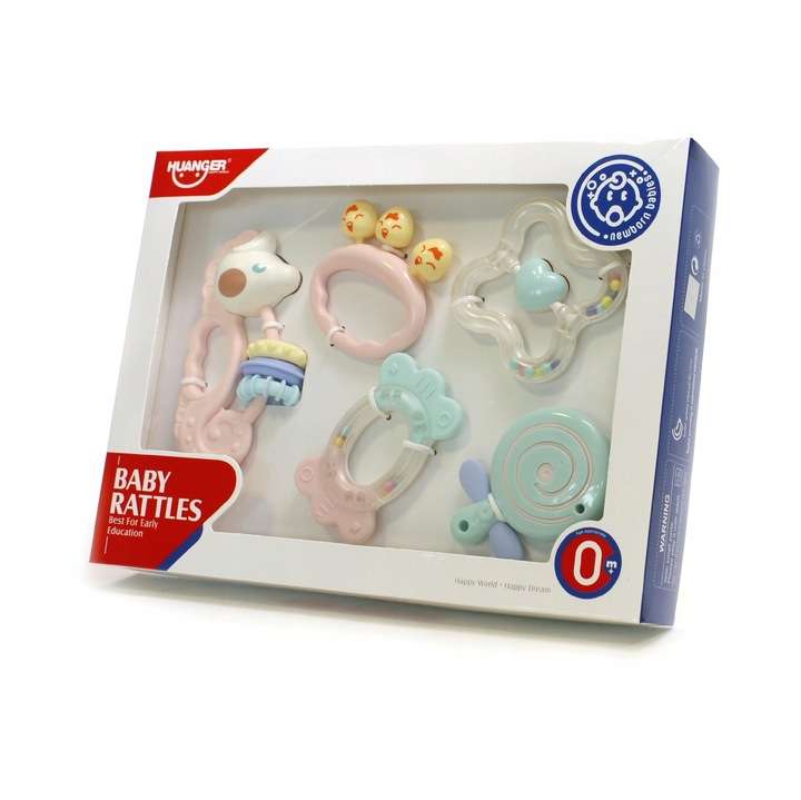Set of 5 Baby Rattles