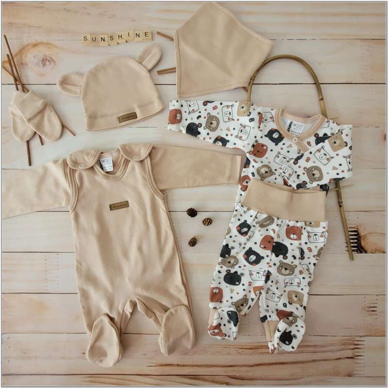 Beige set, 7d. (size 62)